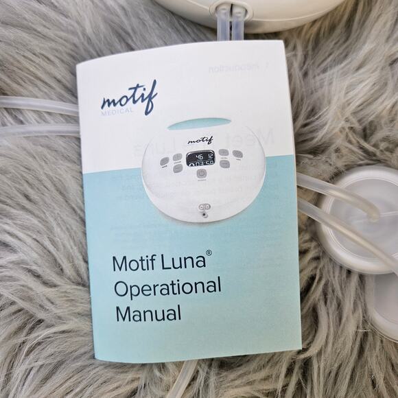 Motif Luna Double Electric Breast Pump Set 24mm 28mm Flange Manual Power Adapter - Picture 3 of 6